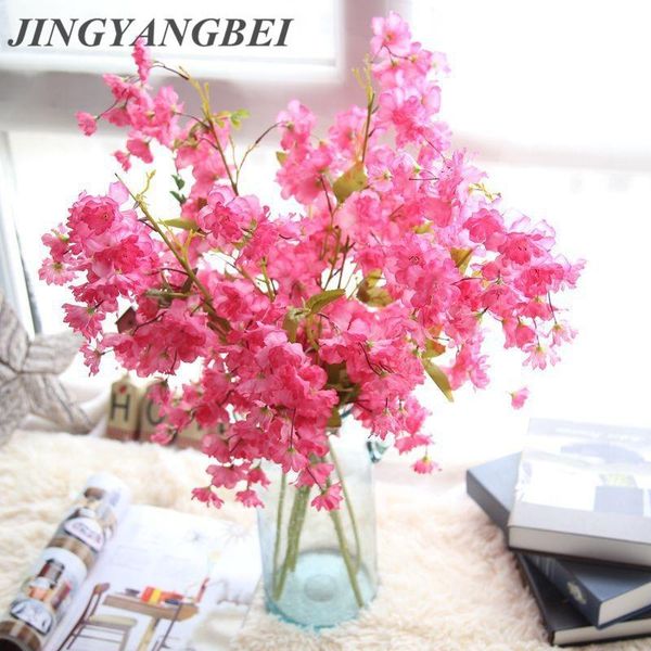 

new 98cm silk cherry blossom diy cherry trees artificial flower plum blossom bouquet wedding decoration