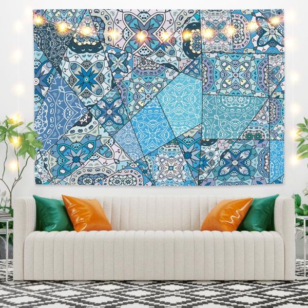 

tapestries stripe flowers tapestry mandala hippie wall cloth hanging boho decor abstract art