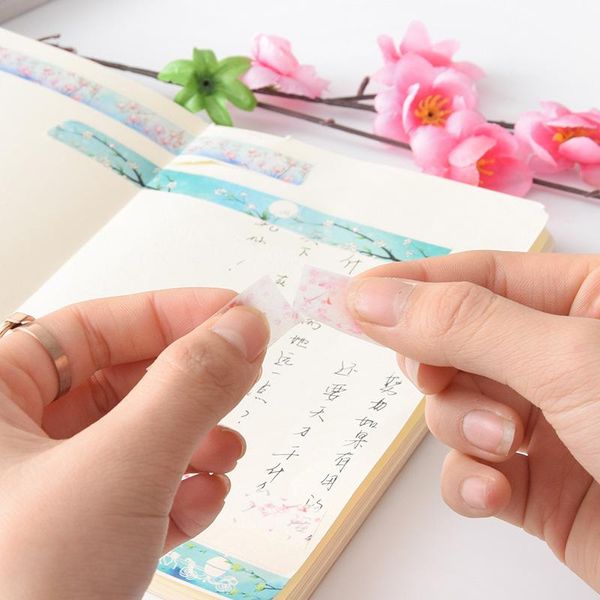 

2016 ese vintage retro flower falls and blow masking washi tape decorative adhesive tape diy scrapbooking school office supply h