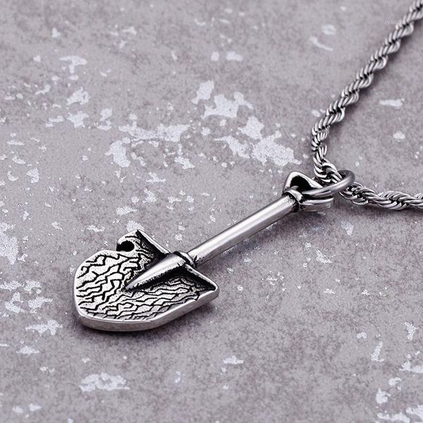 

europe and the united states jewelry home gadgets shovel titanium steel pendants personality creative couples good friends gifts1, Black