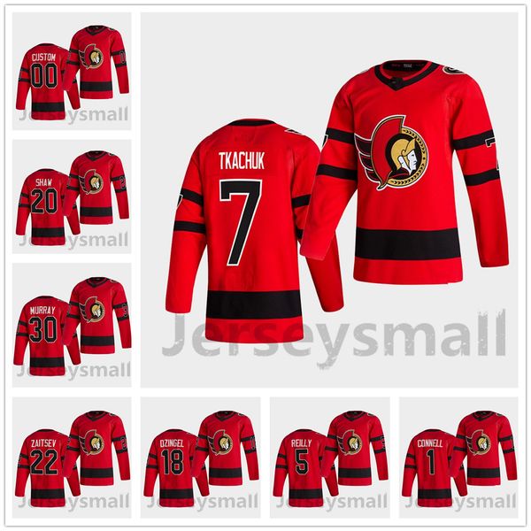

brady tkachuk ottawa senators 2021 reverse retro jersey artyom zub tim stutzle murray galchenyuk reilly colin white shaw men kids women 4xl, Black;red