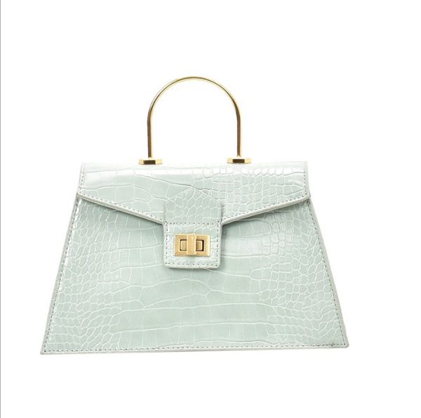 

crocodile pattern handbag women 2021 pu leather shoulder bag vintage crossbody square bags for women totes handle