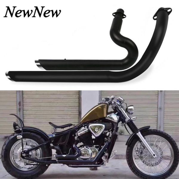 

for steed shadow 400 600 vlx400 vlx600 vt400 c vt600 c motorcycle exhaust pipe with muffler removable1