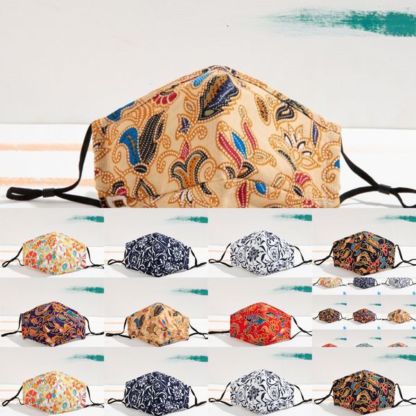 

dhl shipping floral print face masks reusable washable windproof anti dust mask ski warm mouth cover women fashion facem o98xi, Black