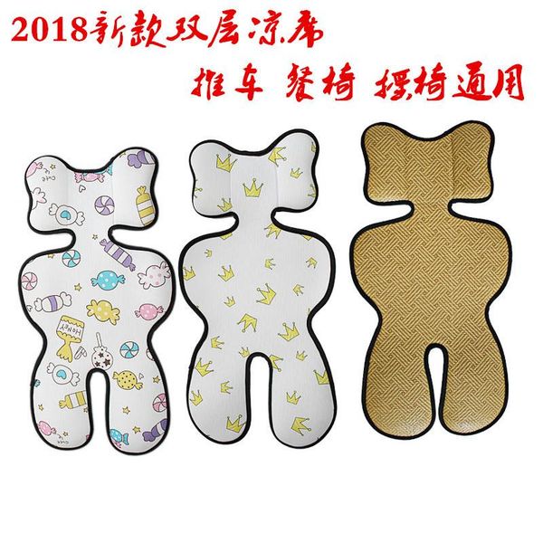 

baby car seat pad pram mattress, stroller seat cushion cotton thick ice mat, kids protection stroller accessory