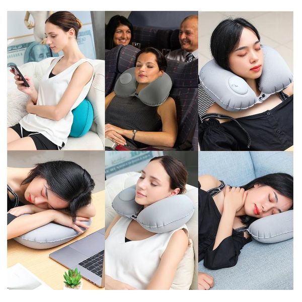 

qczx travel pillows airplanes inflatable super light portable neck pillow u shape matic inflatable cervical vertebr pillow wmtubs mywjqq