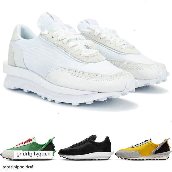 

sacai ld waffle undercover daybreak mens running black nylon women sneakers trainers designer shoes bv0073-101 bv4594-001