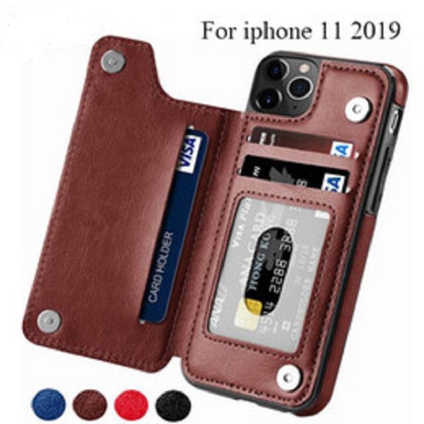 

retro pu leather case for iphone 11 pro max case xs max xr x 6s 7 8 plus xs card holders phone cover for samsung note10 plus case