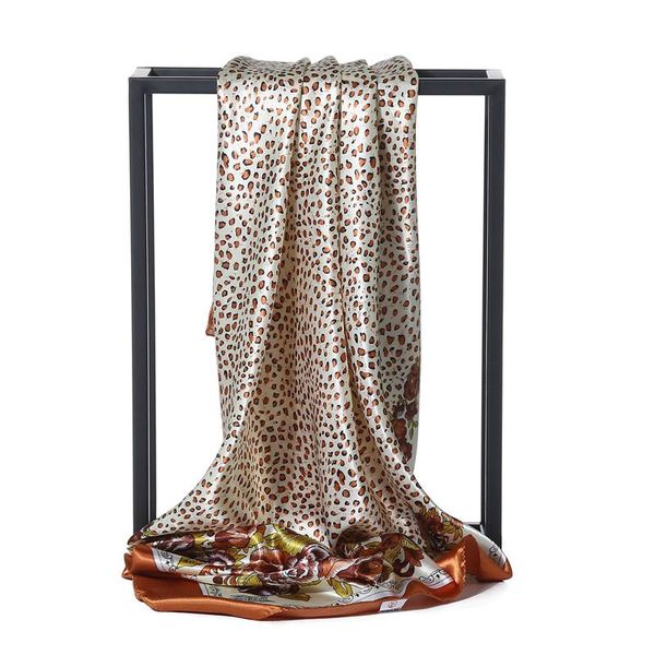 

шелковый шарф печать мода леди шеи шеи квадратные шарфы большой хиджаб женский бандана дизайнерские шали и обертывания для женщин головное х, Blue;gray