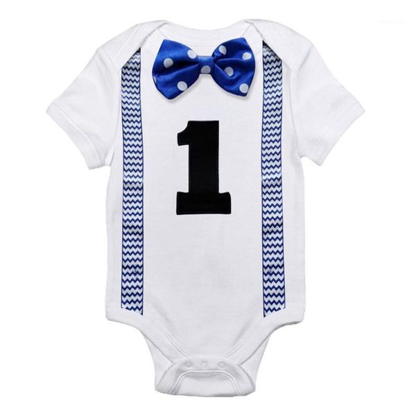 

jumpsuits baby boys white rompers born 1 year birthday party romper clothes infant clothing toddler boy bow tie outfits1, Blue