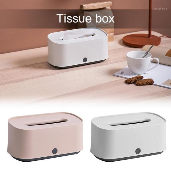 

plastic tissue box modern non-slip tissue storage box case home car living room napkins holder1