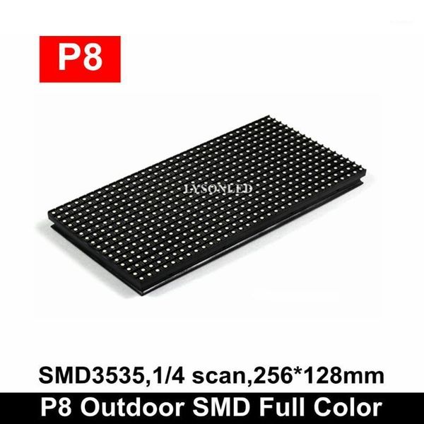 

display waterproof p8 outdoor smd rgb led screen module 256*128mm 32*16 pixels1