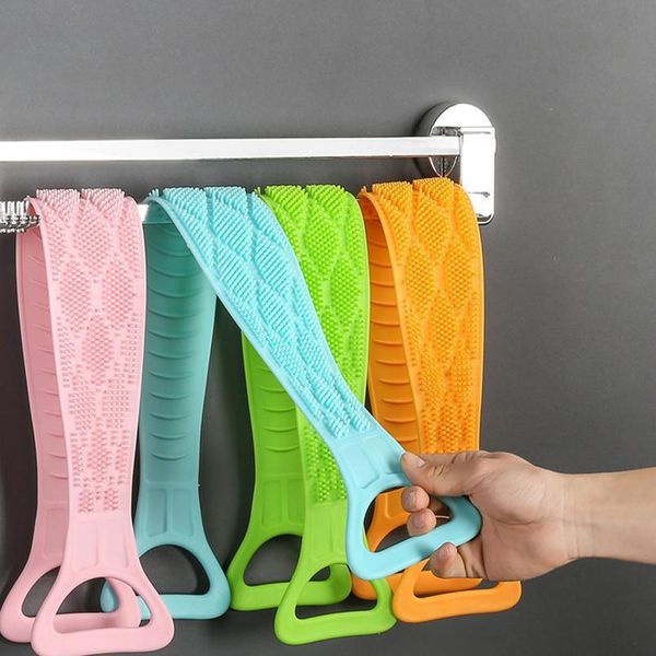 

magic sile brushes bath towels rubbing back mud peeling body massage shower extended scrubber bathroom skin clean jlldbu