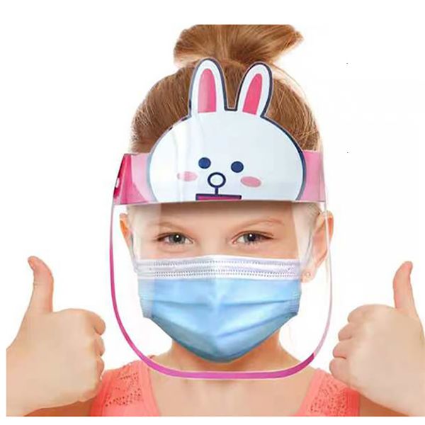 

transparent cartoon protective masks lovely dustproof kid anti-fog full face shield v4k8