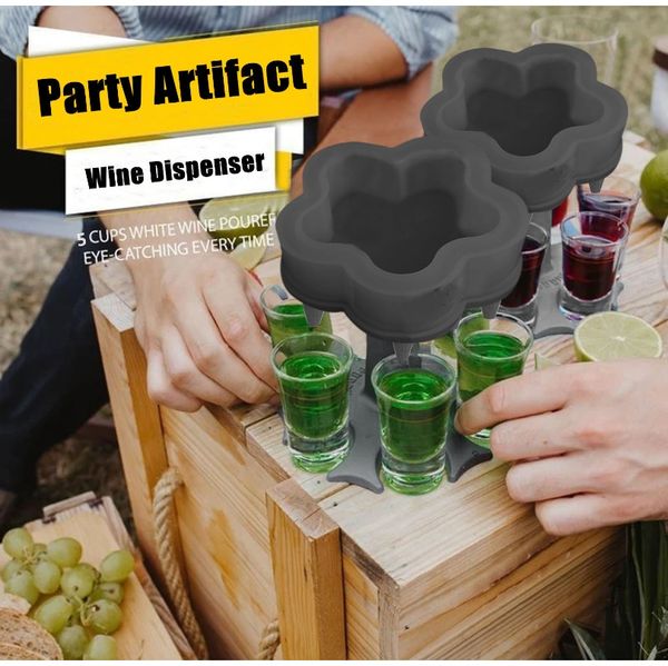 

5 shot glass dispenser держатель держатель caddy dispenser caddy dispenser party pareing games бар коктейль вино пиво быстрый заполнитель ин