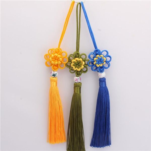 

12pcs lot chinese knot tassel silk fringe bangs flower tassel trim decorative tassels for curtains home decoration accessories h jllttu