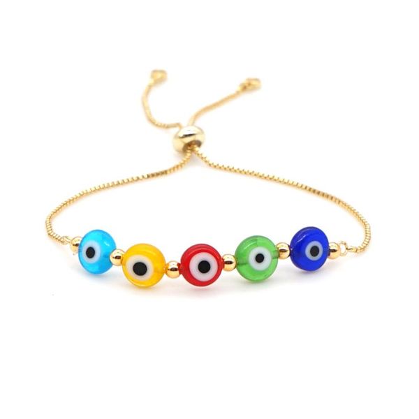 

go2boho boho jewelry lucky turkish evil eye bracelet for women stainless steel bracelets pulseras mujer moda adjustable bangles, Black