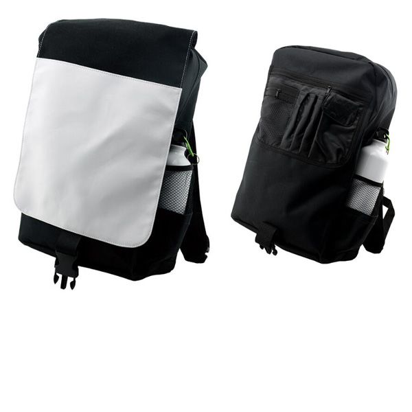 

3pcs brief sublimation diy blank white large capacity student nylon school bag size 46*28*15cm