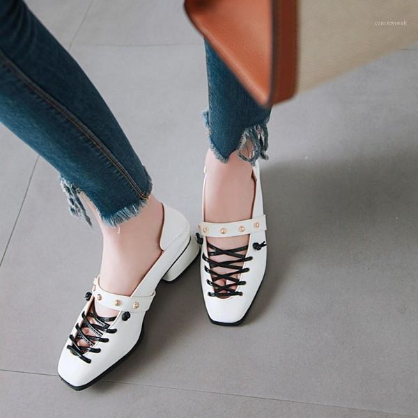 

dress shoes big size ladies high heels women woman pumps hollow-out square-headed mary jane shoes1, Black