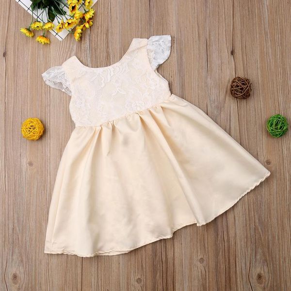 

1-6y kids baby girl princess christmas dress tutu tulle backless bow party dress gold ball gown formal wedding birthday jllhqd