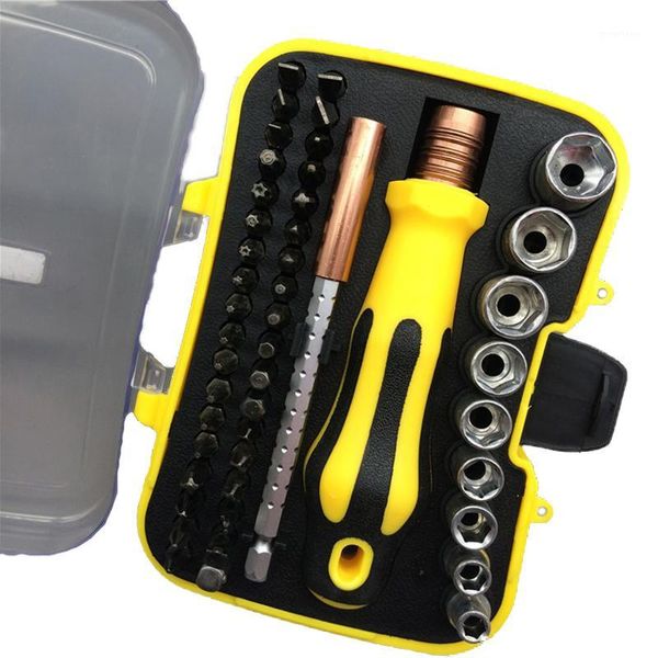 

paron 47 in 1 professional crv security retractable sleeve screwdriver set yes shanked extra long precision drill long bits1