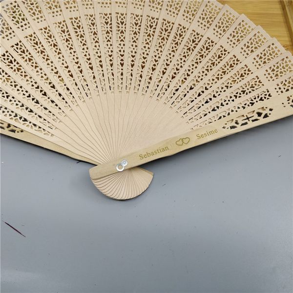 

factory custom chinese wood scented bridal wooden openwork craft fan hand held folding fans for wedding birthday gift