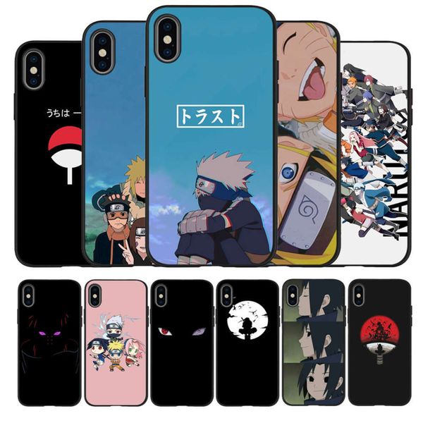 

1dwnaruto silicone case, soft black tpu case, vip 11 pro max x xs max 5 6 7 8 plus