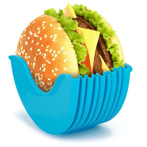 

storage bottles & jars retractable hamburger fixed box reusable plastic rack burger holder kitchen organizer donuts case