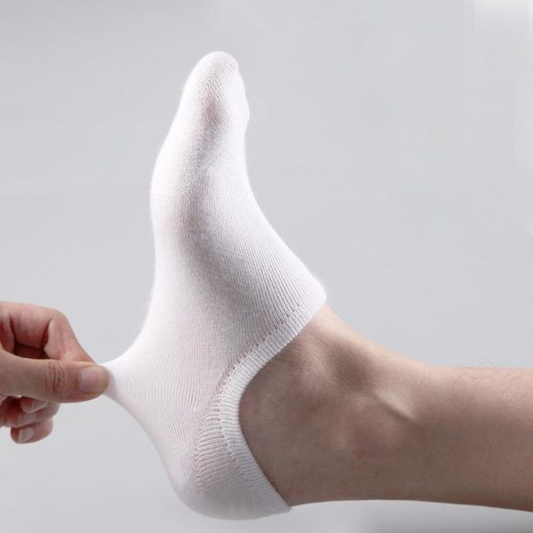 

men's socks 20/30pairs/men's casual boat solid color soc, Black