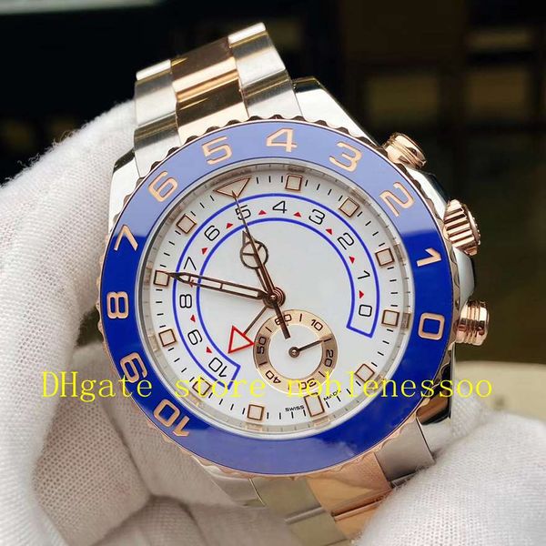 

4 style mens 44mm ceramic 116681 new hands steel 18k two tone rose gold 116680 116689 116688 automatic watch asia 2813 movement watches, Slivery;brown