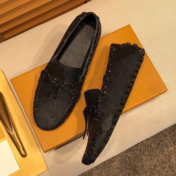 

luxurys new spring fashion oxford business men luxury dress shoes soft casual breathable men's flats zip men's su, Black