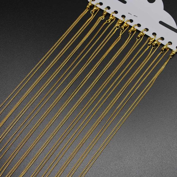 

12 шт. / упаковка 45см омары застежкой ожерелье цепи для diy ювелирных изделий выводы изготовления материалов аксессуары очарования оптом wm