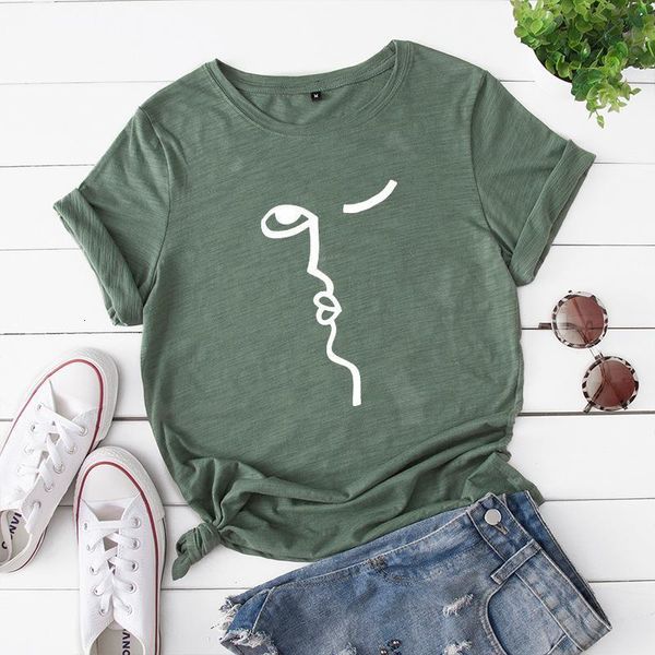 

summer print women tee shirt harajuku large size print cotton tees streetwear korean basic aesthetic print t-shirt, White