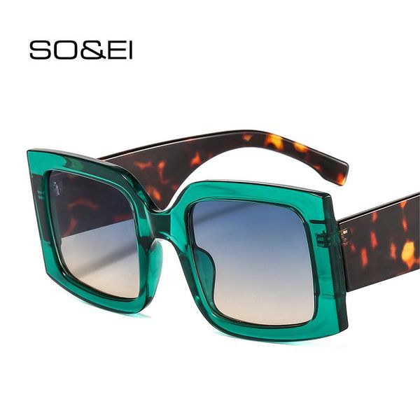 

sunglasses so&ei ins fashion colorful square women candy color leopard beige eyewear retro men sun glasses shades uv400, White;black