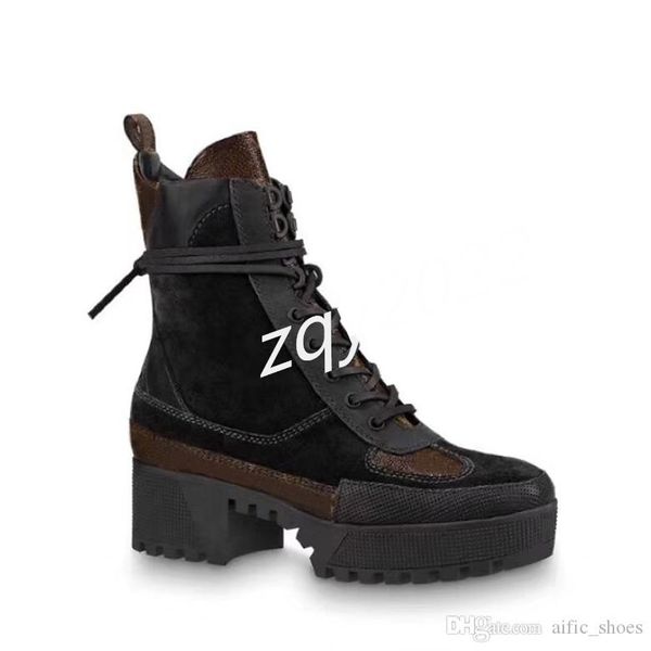 

world tour desert boot women boots platform boot spaceship ankle boots 5cm heel flamingos medal martin boots heavy duty soles, Black;red