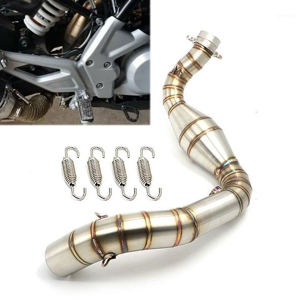 

g310 gs r motorcycle slip on exhaust contact middle mid pipe muffler for g310gs g310r all years exhaust tube header links1