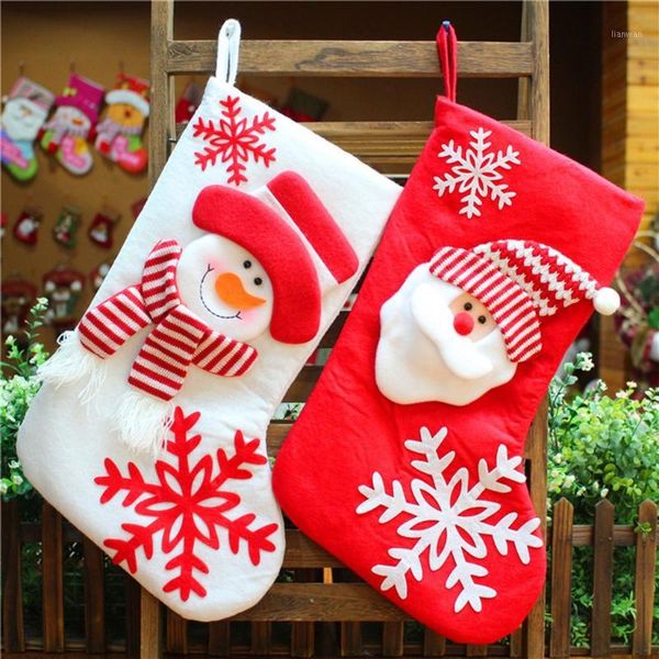 

christmas stocking gift bag noel reindeer santa claus snowman socks natal tree candy ornament gifts decorations new gifts1