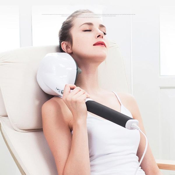 

electric handheld massager четыре головной станок полное тело шеи позвонки задняя мышца расслабиться вибрирующая глубокая ткань массаж здрав
