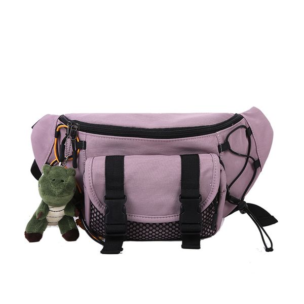 

2020 women cute waist bag fashion mens bumbag for woman belt bag girl cross body bag sac banane with toy