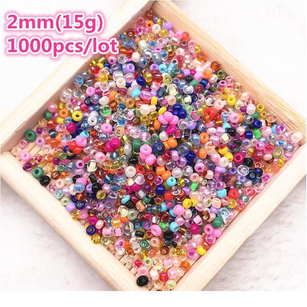 

1000pcs/lot(15g) 2mm charm czech glass seed spacer beads for jewelry making handmade diy findin qylkwm
