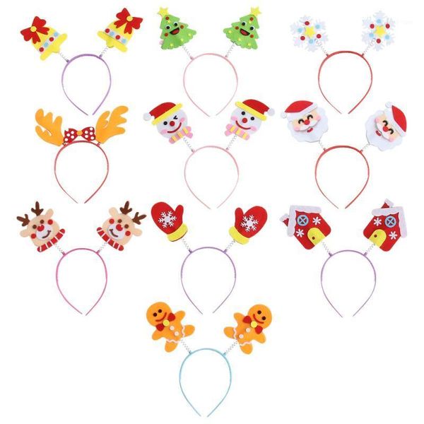 

10pcs diy headband christmas hair hoop creative children toy material kit1