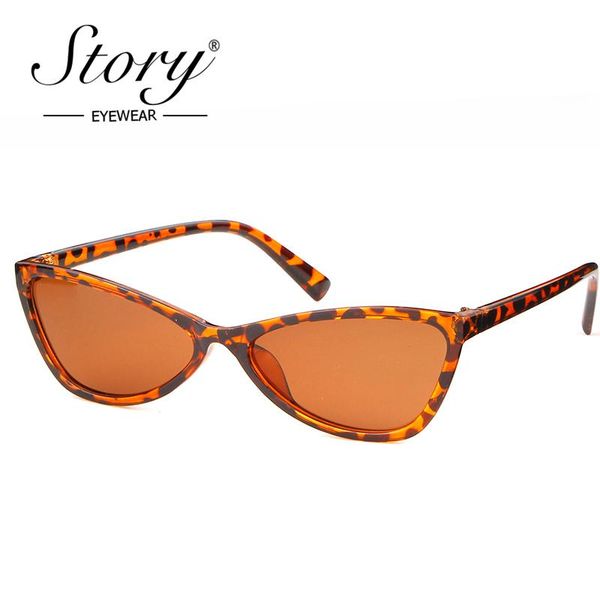 

sunglasses story 2021 retro cat eye brand designer arrow black leopard shades gradient lens 90s femal uv400, White;black