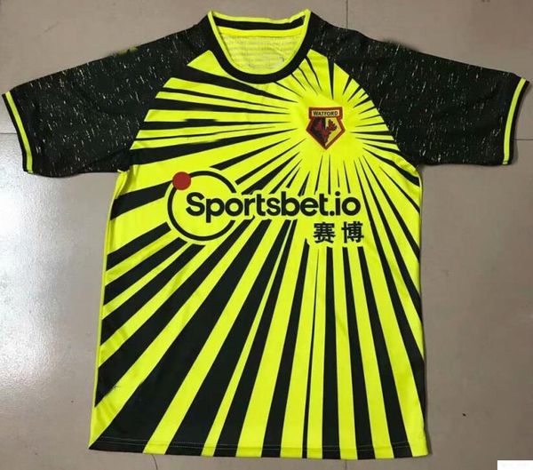 

kids 20 21 watford football jersey wilmot sema cleverley sarr pedro chalobah capoue femenia new watford f.c. home soccer shirt, Black;yellow