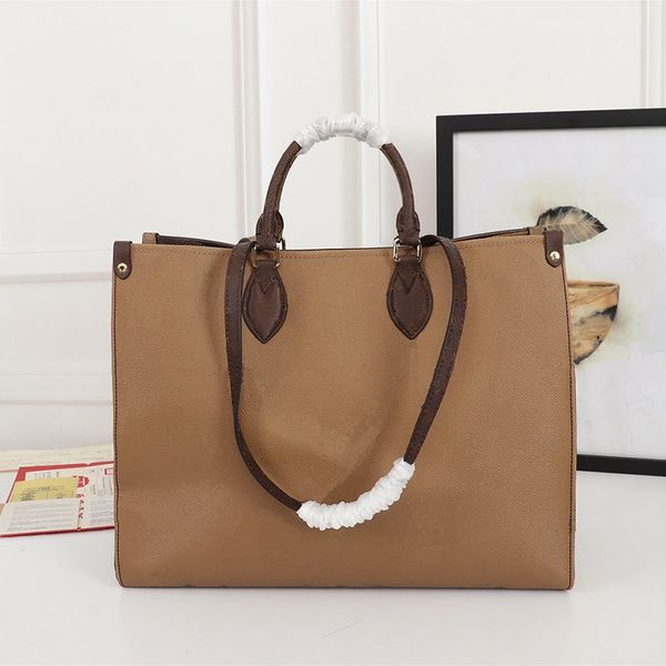

onthego women tote bag handbag purse woman bag handles strap microfiber lining shopping bags m44576
