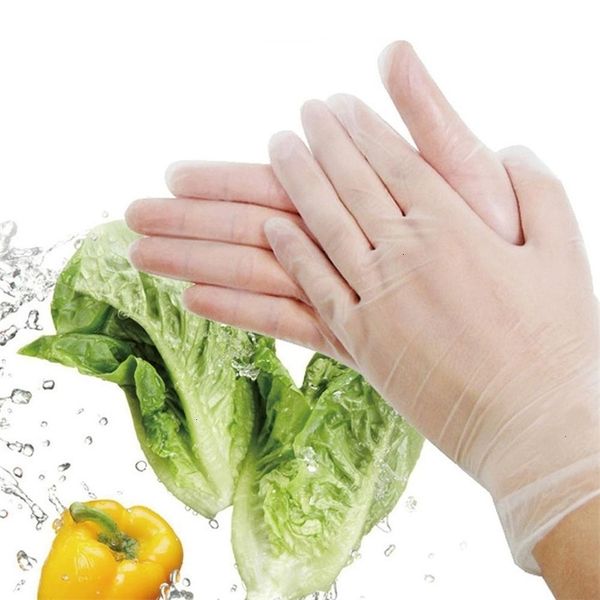 

pvc 100pcs transparent dishwashing/kitchen/latex/rubber/garden gloves universal for disposable cleaning