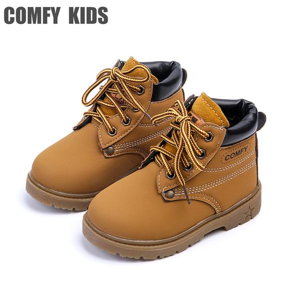 

fashion new child snow boots shoes boys girls leather boots children kids baby toddlers shoes for boys girls sneakers shoe lj201104, Black;grey