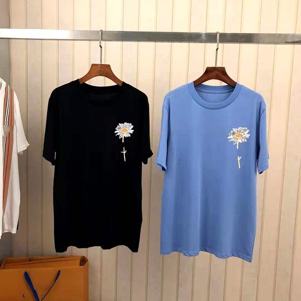 

21ss early spring short sleeve tee men women high street fashion short sleeves t-shirts summer breathable tee zdll1202., White;black