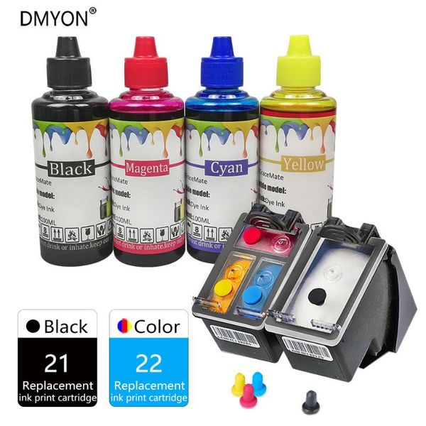 

ink cartridges dmyon 21 22 xl for printer compatible deskjet 3910 3915 3920 3930 3930v 3940 3940v d1311 d1320 d1330 d1341