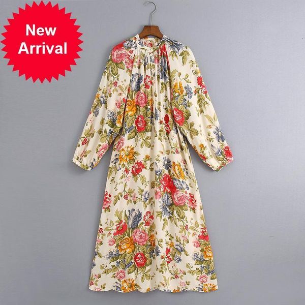 

runway 2021 new vintage feminina solta manga longa o-pescoo longo drress design da marca vestidos de frias roupas festa 29ot, Black;gray