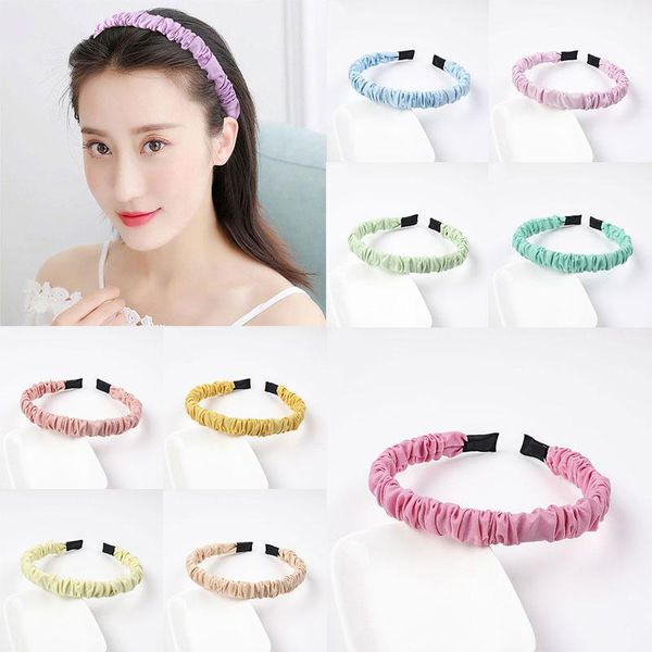 

1pcs cute hair hoop pure color soft hairbands candy color simple headband for women head hoop classic hair accessories q sqcpoe